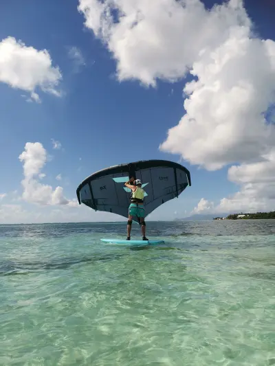 Session kitesurf et wingfoil à Sainte-Anne, Guadeloupe — photo 12